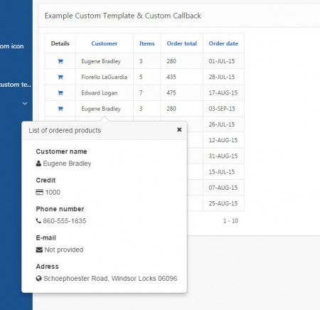 Pretius APEX Nested Reports Plugin with Bootstrap popover - Pretius