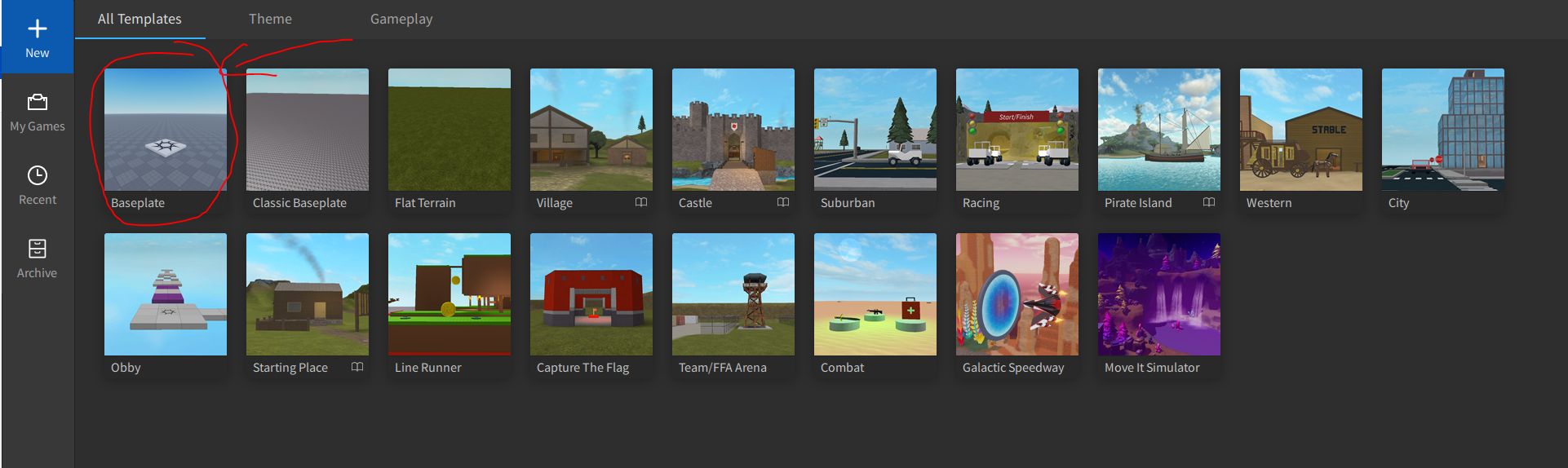 roblox studio dashboard