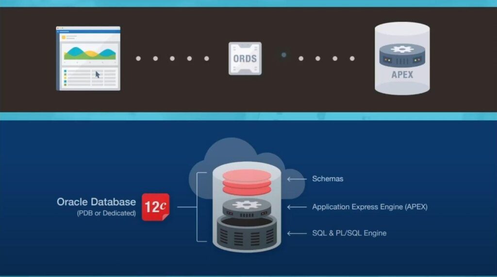 A screenshot showing the Oracle Database architecture.