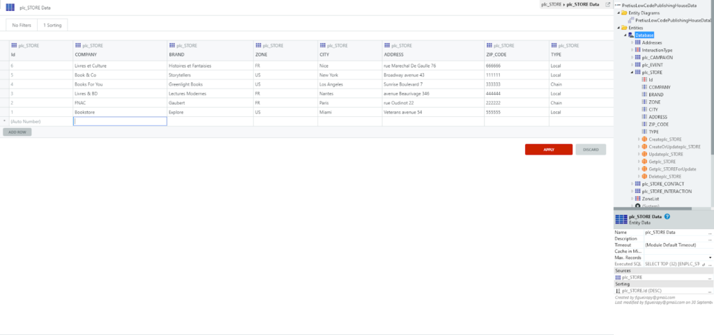 An image showing how to add attributes to the table.