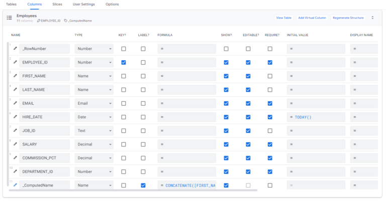 How to use AppSheet: A guide to Data tab sections - Pretius
