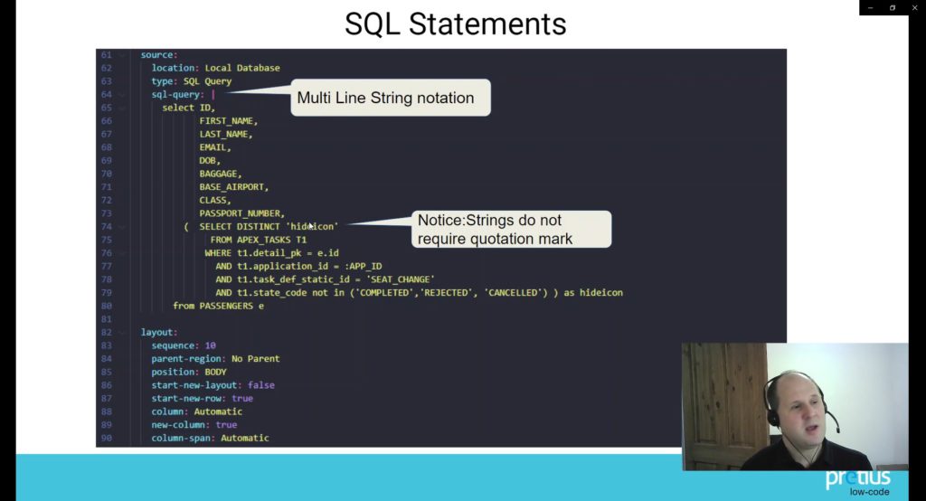 An image showing he SQL statements.
