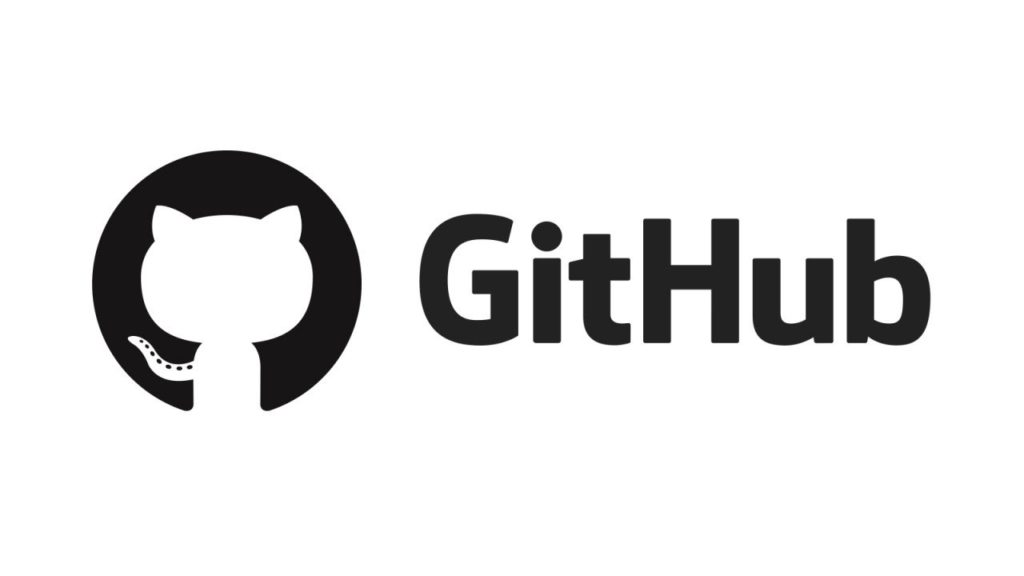 A screen showing GitHub logo.