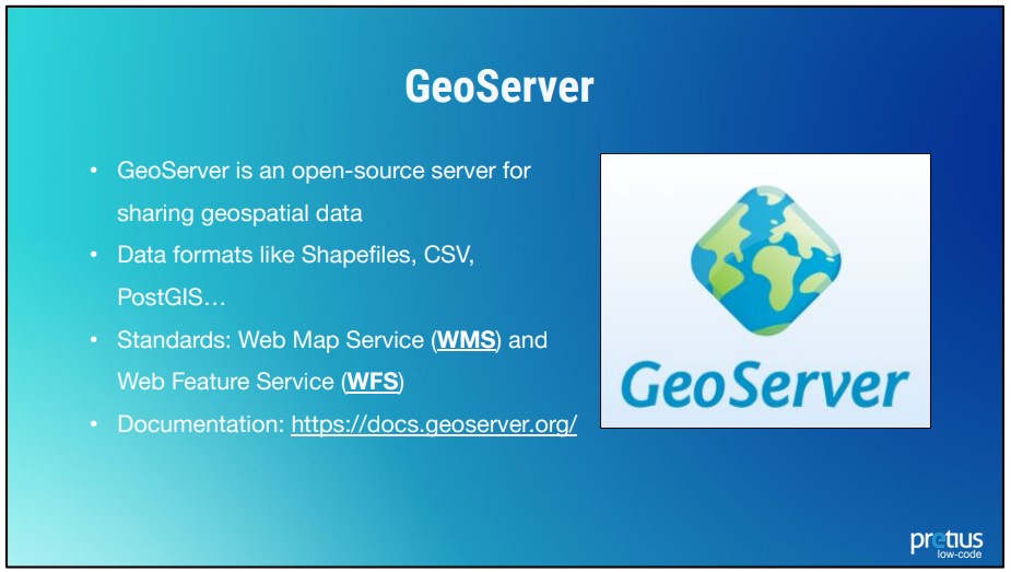 A screenshot detailing GeoServer.