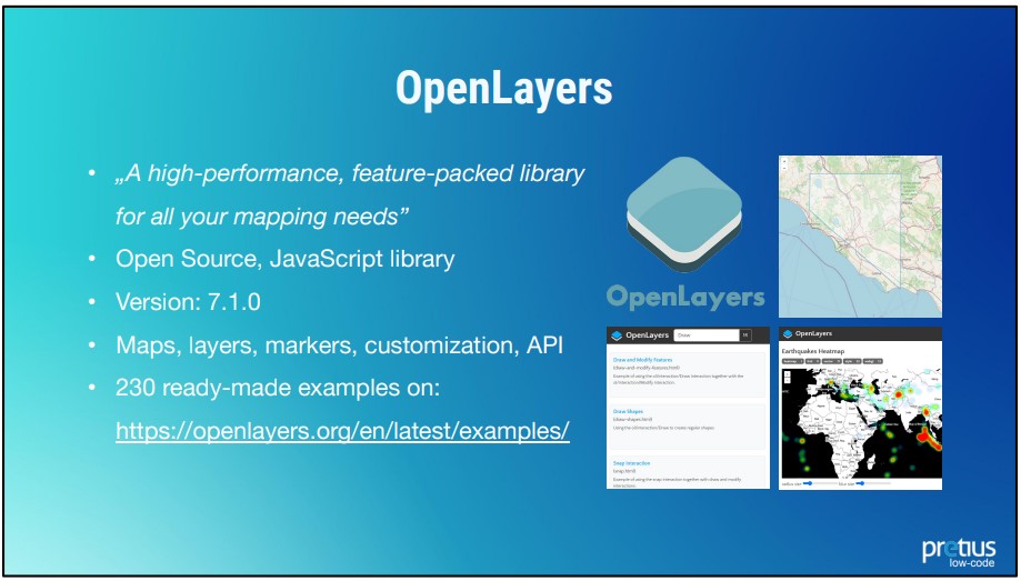 A screenshot detailing OpenLayers.