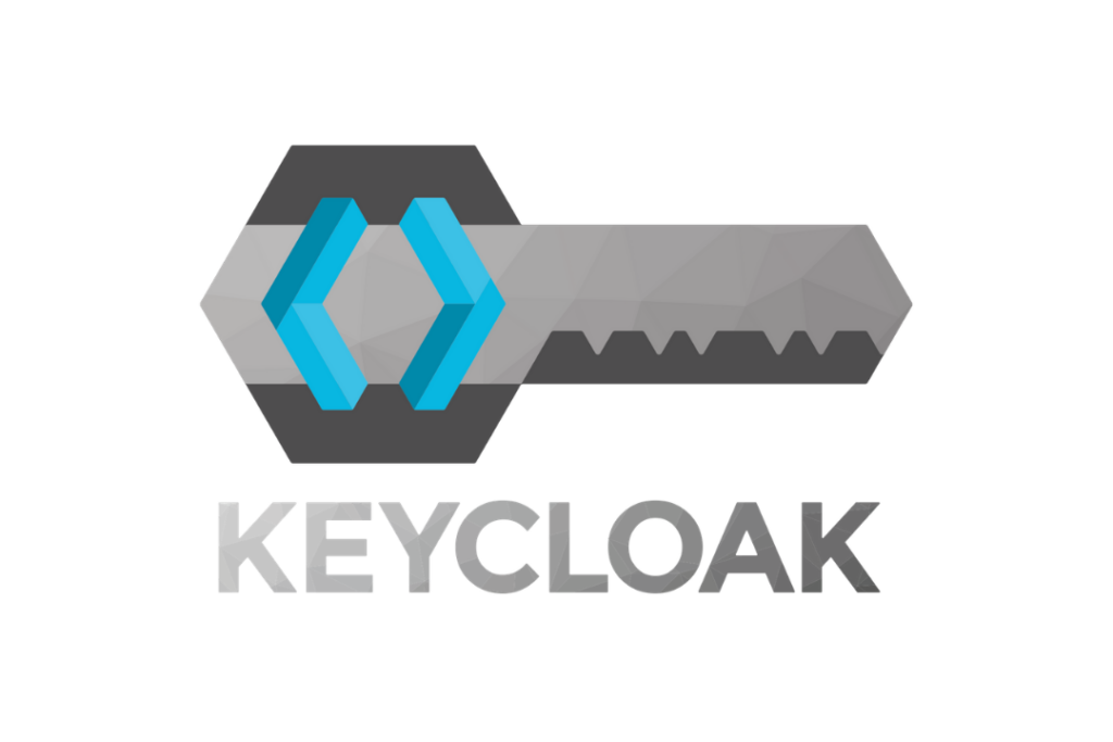 A screen showing Keycloak's logo.