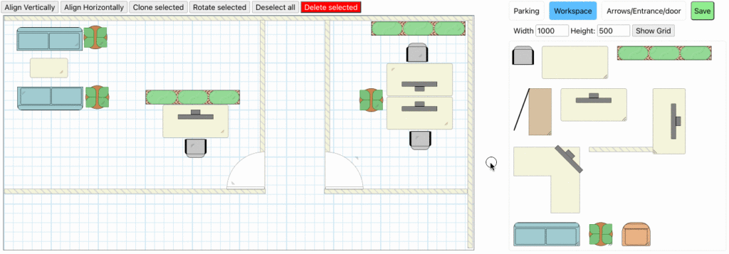 A screenshot showing Pretius Drawing Plugin.