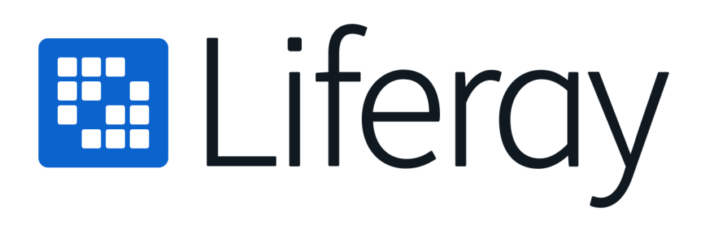 A screen showing Liferay logo.