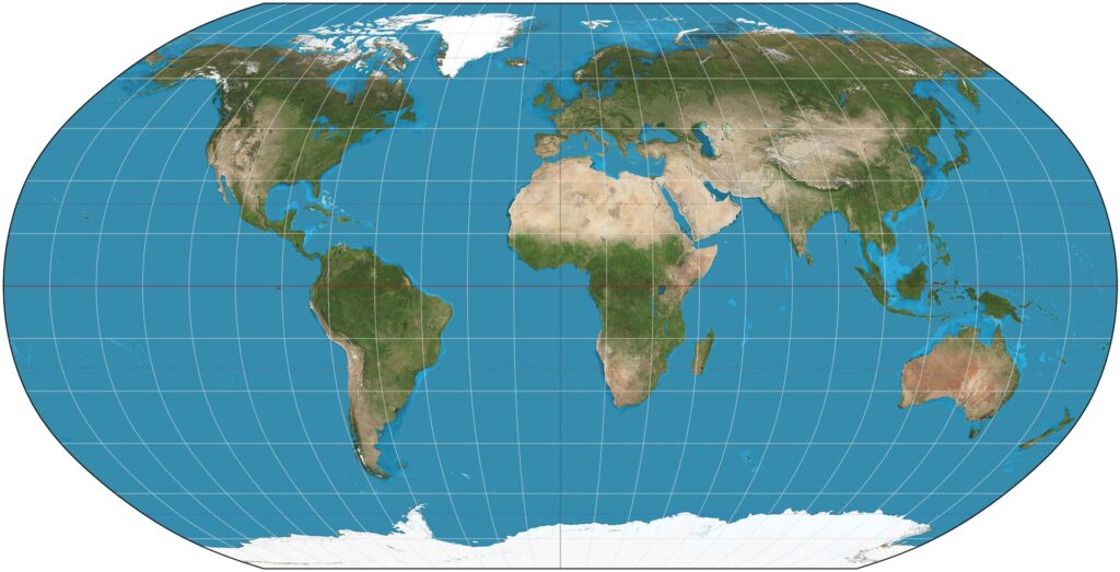 Robinson projection.